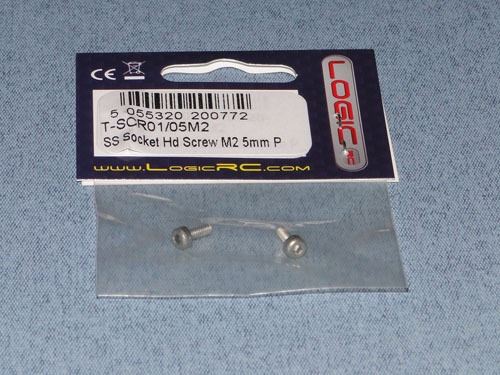 RACTIVE SS Socket Hd Screw M2 5mm Pk2