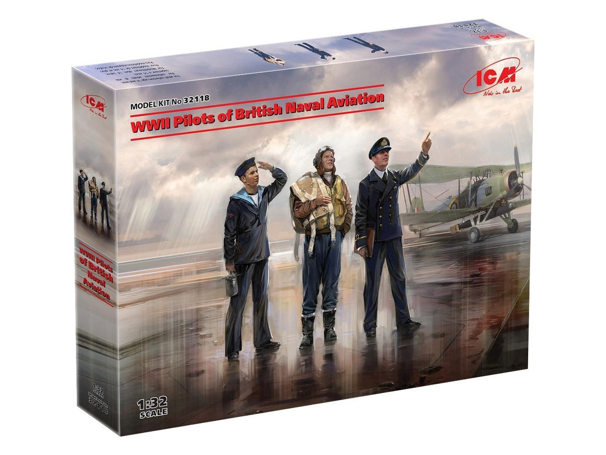 Icm Wwii Pilots Of British Naval Aviation 3 Figures