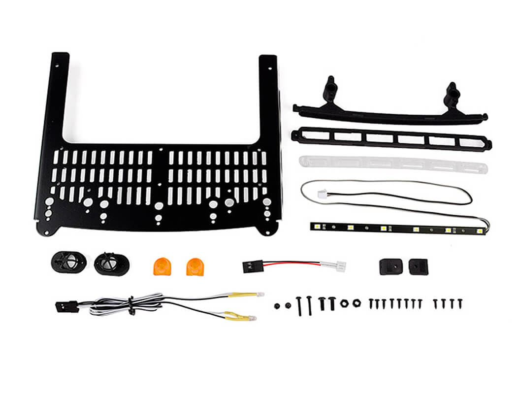 RC4WD ROOF RACK W/ LIGHT BAR & WARNING LIGHT FOR TRAXXAS TRX