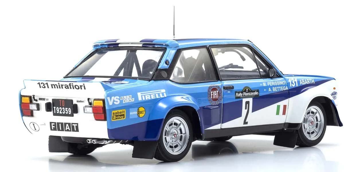 Kyosho 1:18 Fiat 131 Abarth A.Bettega Winner Piancavallo 1981 Nr.2