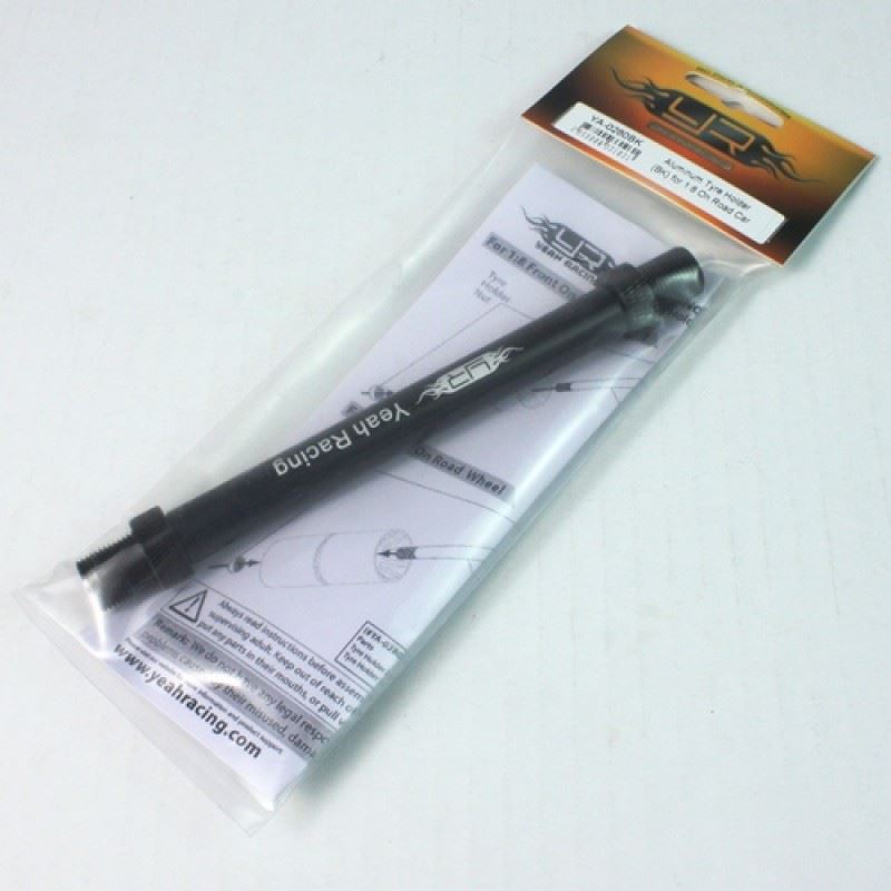Yeah Racing Aluminum Tyre Holder (BK) for 1:8 On Road Car