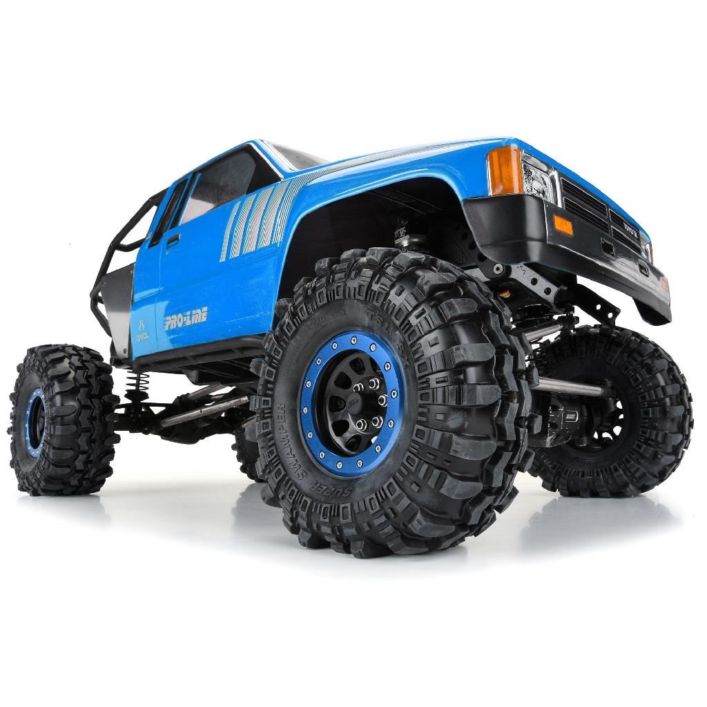 Pro 1/6 Steelies Stamped Steel 2.9In Dual Offset Scx6 Wheels Blue