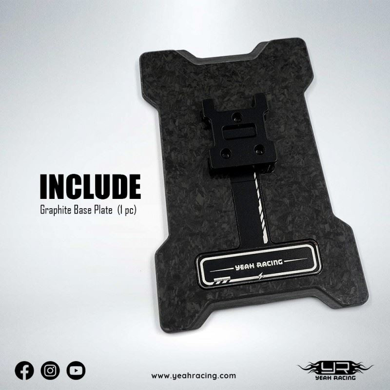 Yeah Racing Graphite Base Plate For Noble Nb4 / Pro / Plus