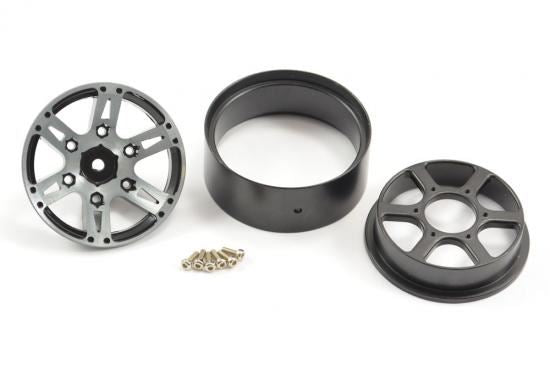 FASTRAX 1.9" HEAVYWEIGHT SPLIT 6-SPOKE ALLOY BEADLOCK WHEELS