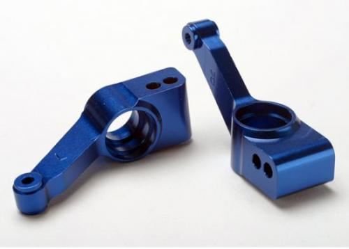 TRAXXAS Carriers, stub axle (blue-anodised 6061-T6 aluminium)(rear)