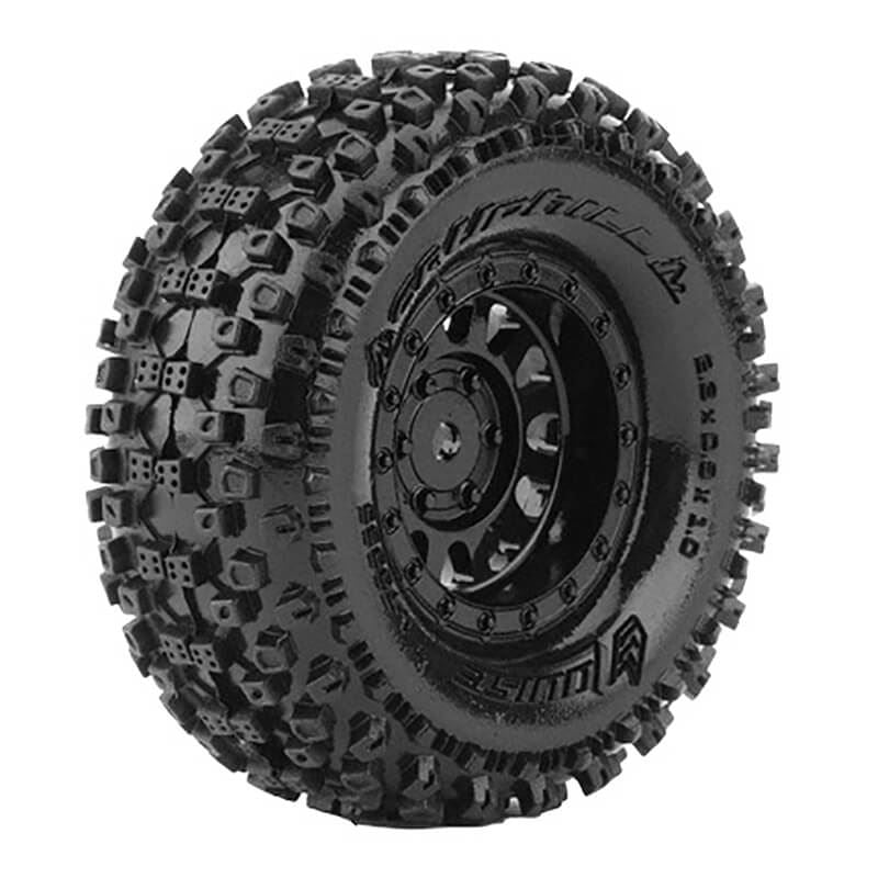LOUISE RC CR UPHILL 1/18,1/24 FR/RR 1.0 CRAWLER TYRE/WHEELS