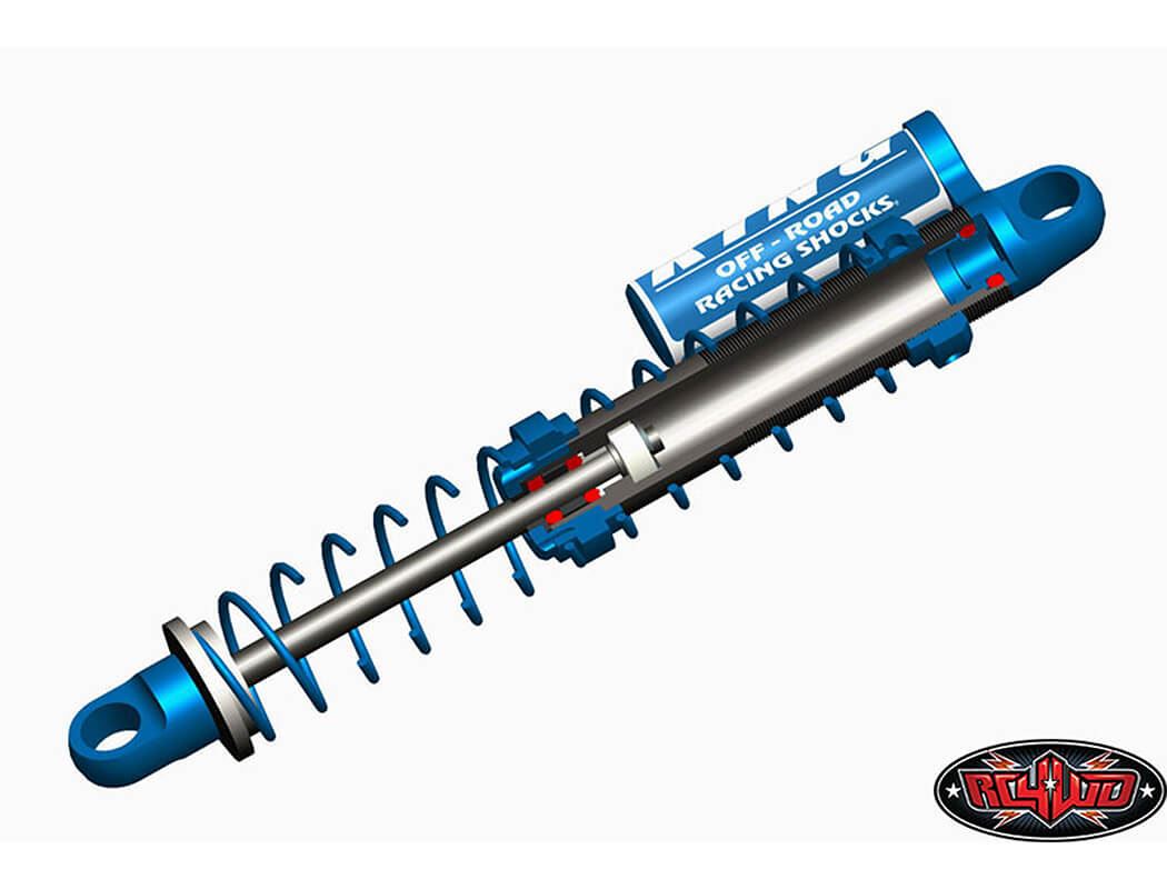RC4WD KING OFF-ROAD SCALE PIGGYBACK SHOCKS W/FAUX RESERVOIR (100MM)