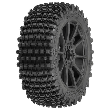 Proline 1/8 Gladiator M2 Fr/Rr Buggy Tires Mounted 17mm Black Mach 1