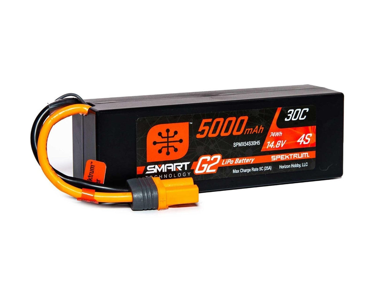 Spektrum 5000mAh 4S 14.8V SMART G2 30C IC5 -
