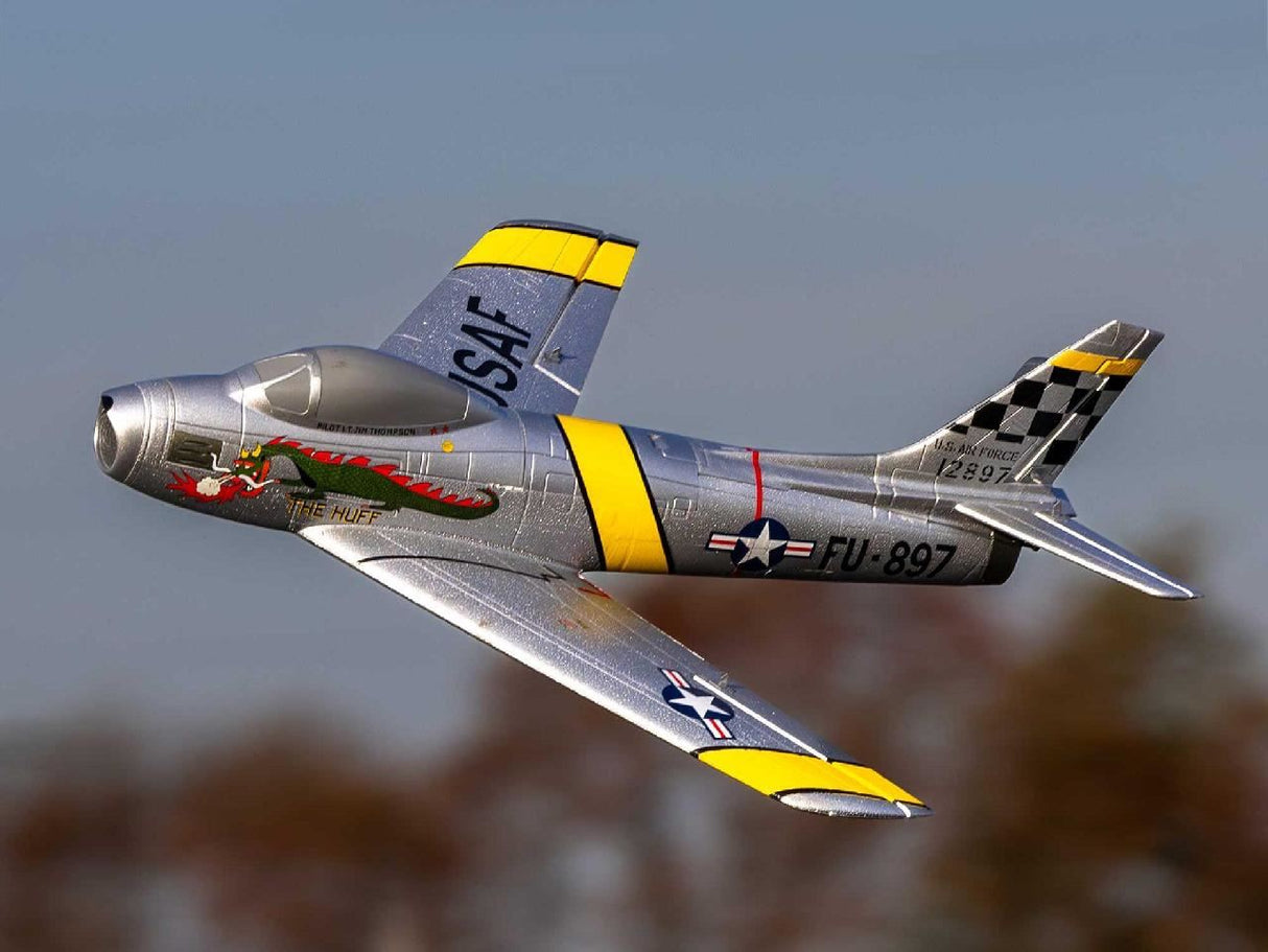 E Flite UMX F-86 Sabre 30mm EDF Jet BNF Basic with AS3X and SAFE Sel