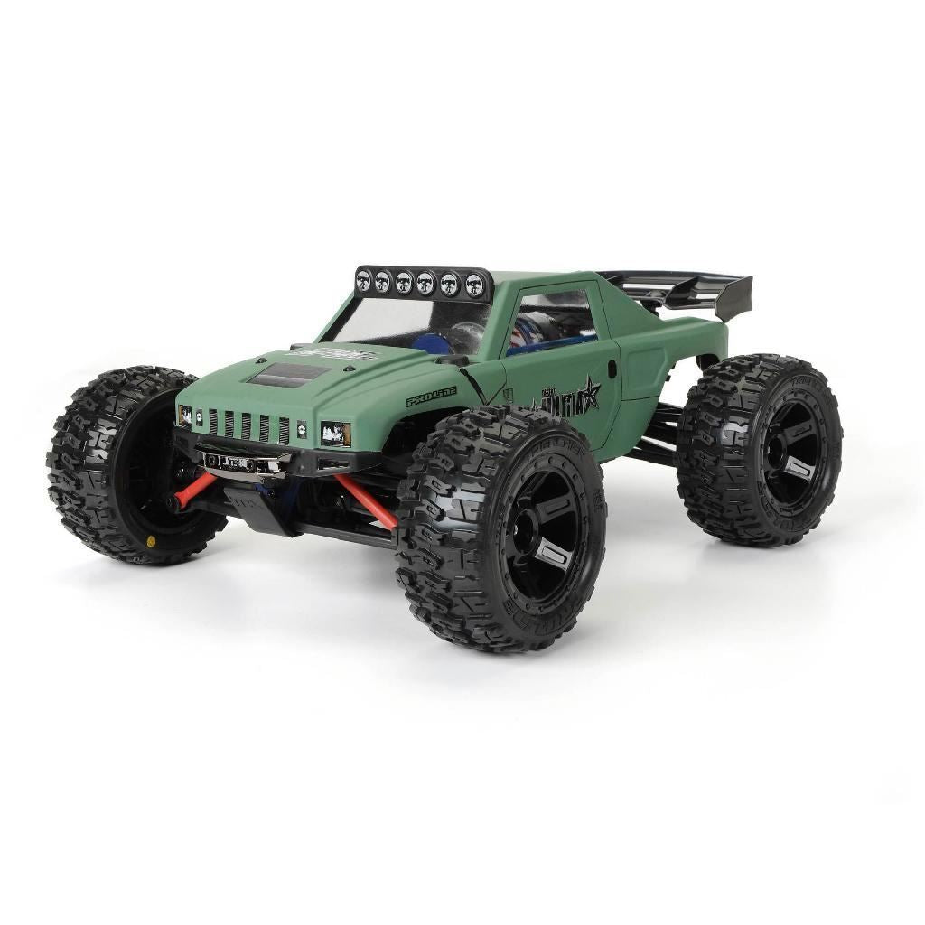 Proline 1/16 Trencher M2 Fr/Rr 2.2In Tires Mounted 12mm Blk Desperado