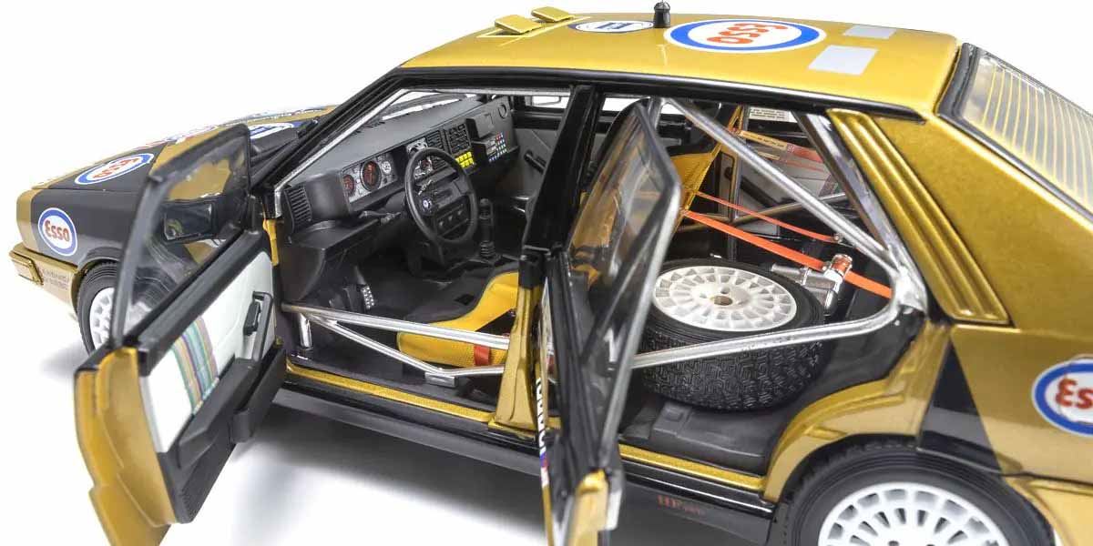 Kyosho 1:18 Lancia Delta Hf 4Wd Rally Piancavallo 1987 Esso Nr.1