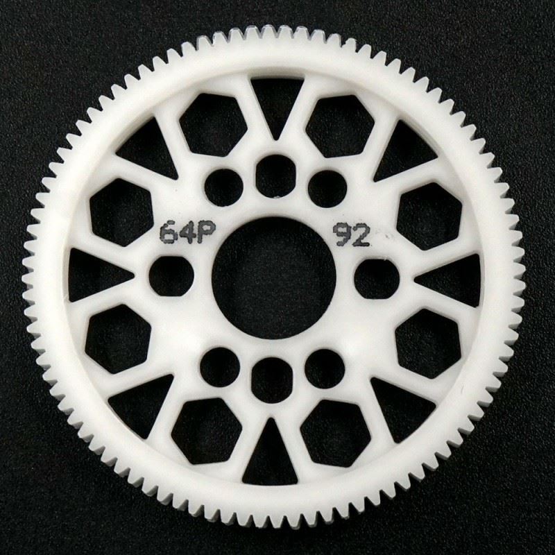 Yeah Racing Competition Delrin Spur Gear 64P 92T For 1/10 On Road Touring Drift
