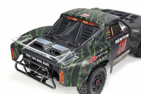 ARRMA SENTON 6S BLX Painted Body Black/Green
