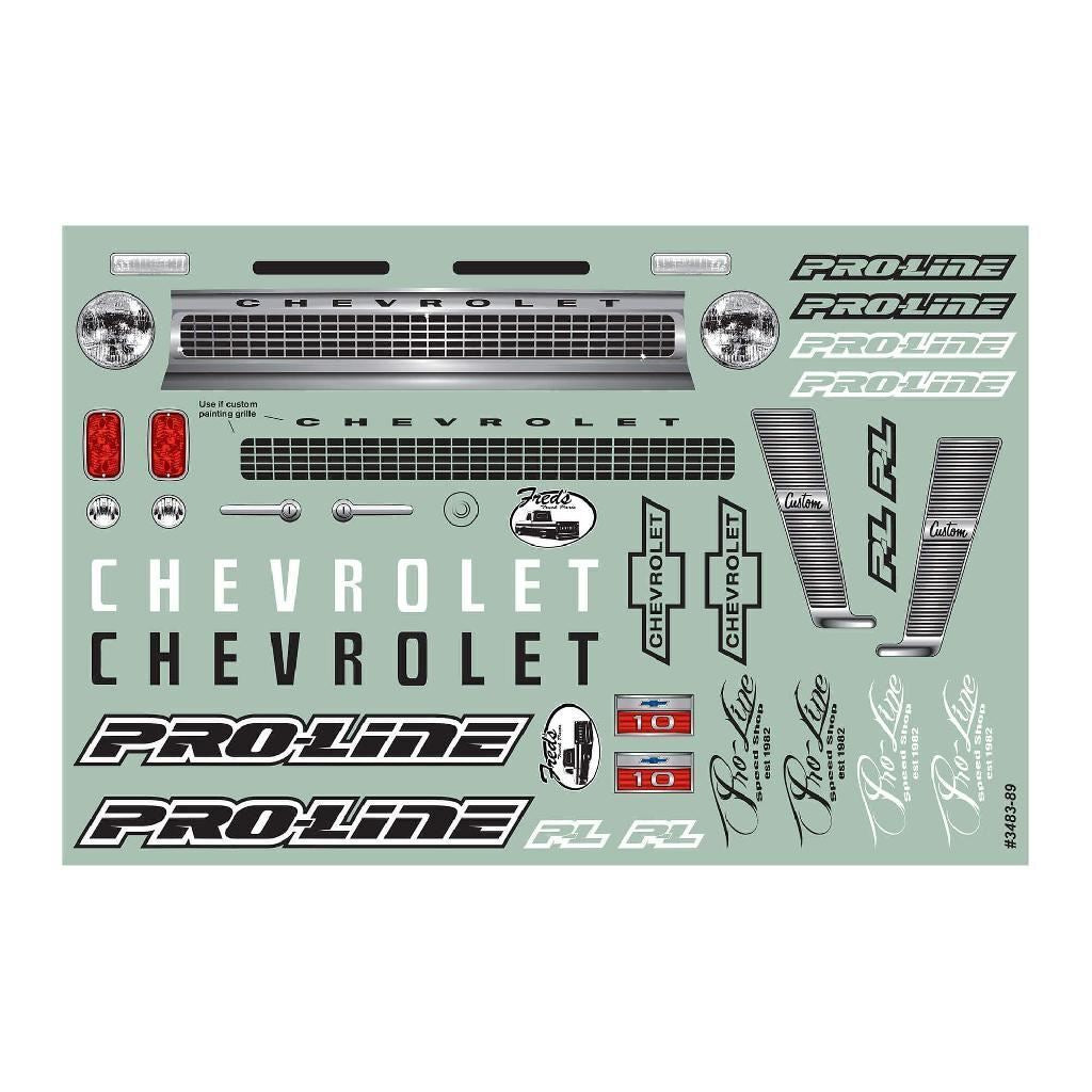 Proline 1/10 1966 Chevrolet C-10 Clear Body 12.3In (313mm) Wheelbase