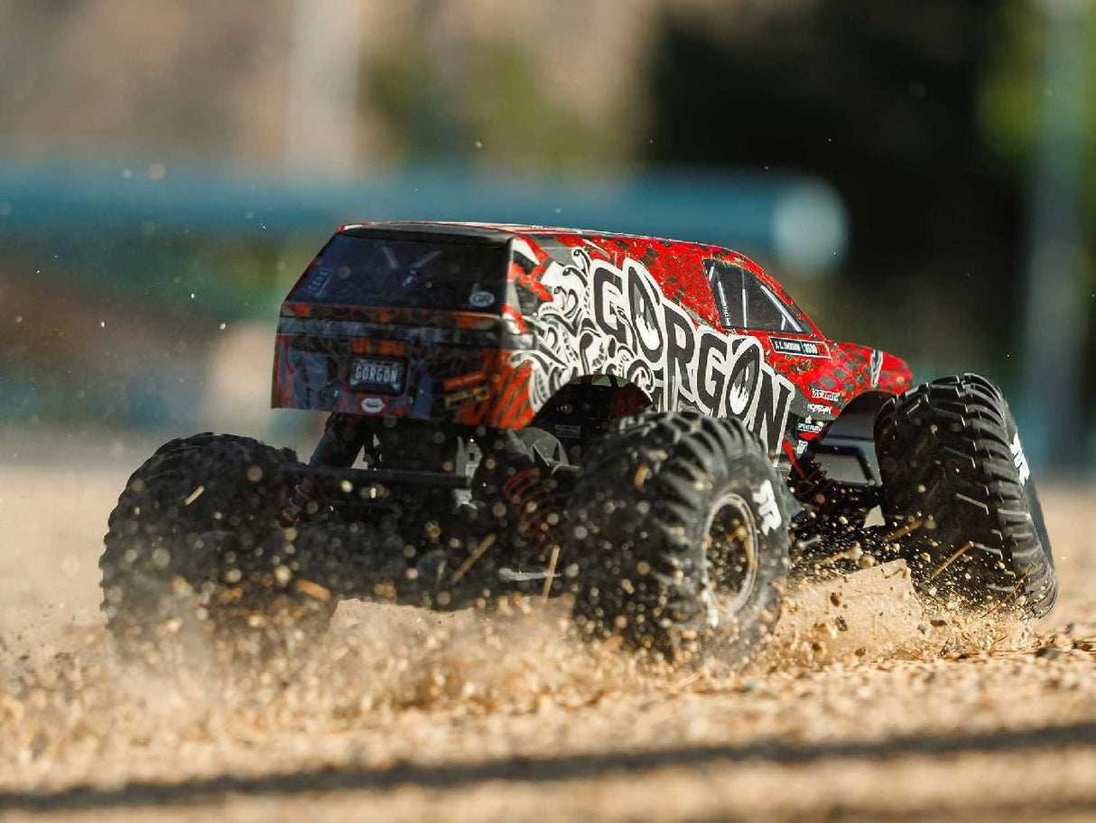 Arrma 1/10 Gorgon 223S 2Wd Rtr Monster Truck, Red/Black