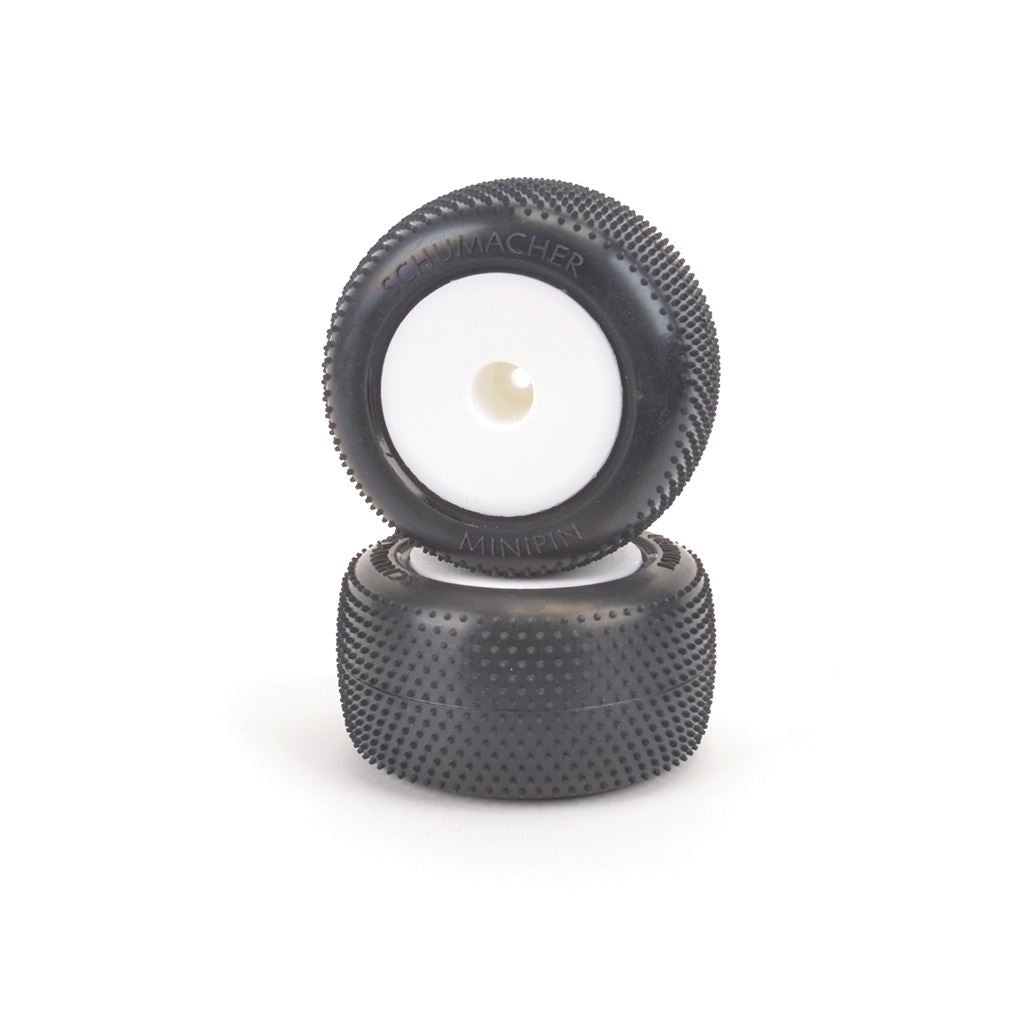 Mini Spike-Silver-Truck Tyre - Pre-Glued pr