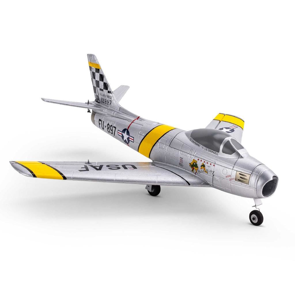 E Flite UMX F-86 Sabre 30mm EDF Jet BNF Basic with AS3X and SAFE Sel