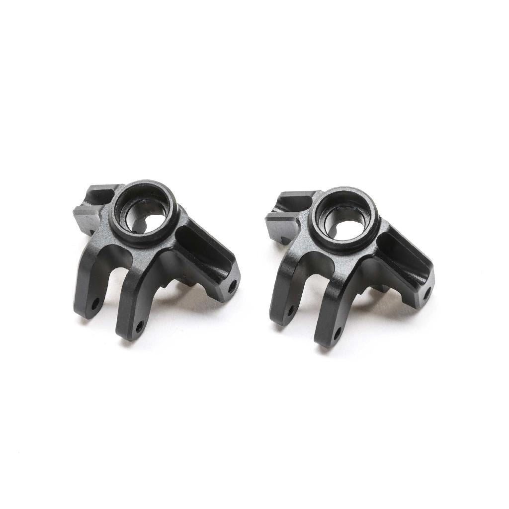 Losi Aluminum Steering Spindle Set, Black: Mini Lmt