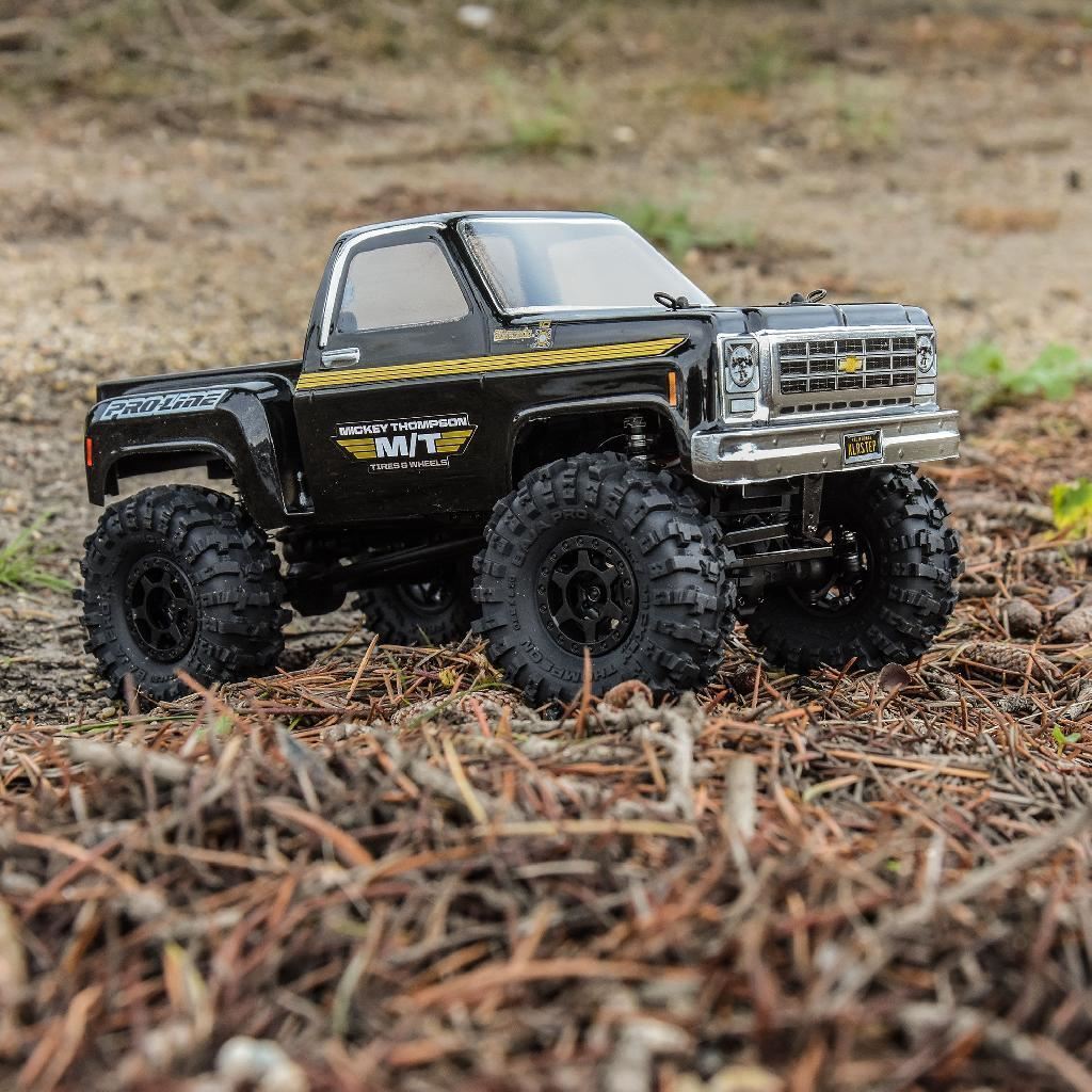 Proline 1/24 Mickey Thompson Baja Pro X F/R 1.0In Mtd 7mm Black Holco
