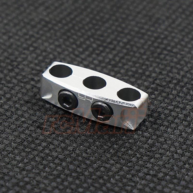 Yeah Racing Aluminum Case 12-14 Gauge Wire Guard Clamp Type B Silver