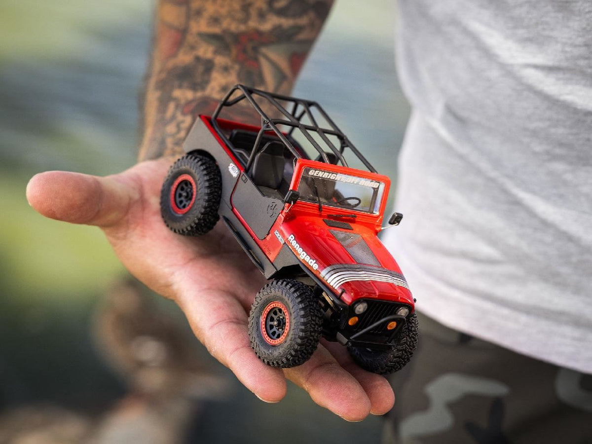 Axial 1/30 Scx30 Jeep Cj-7 Genright 4X4 Rtr, Red