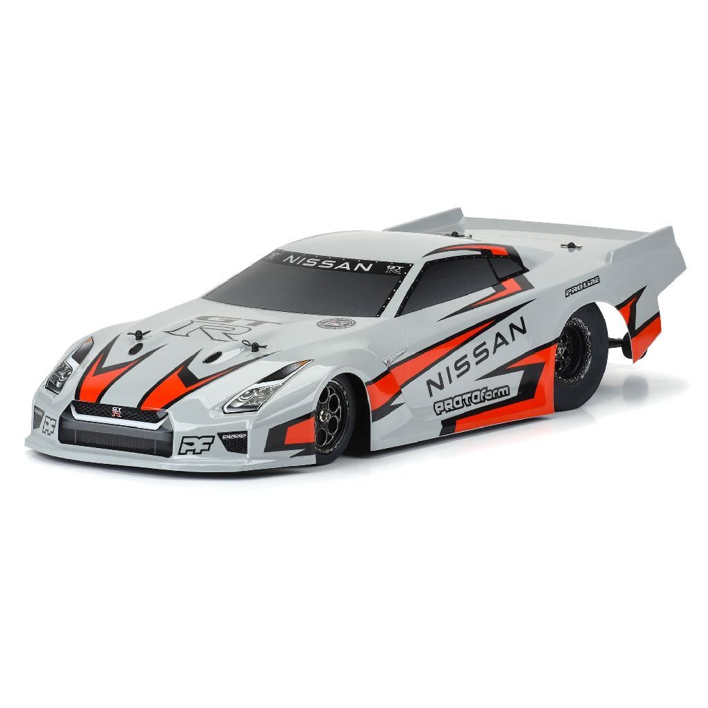 PRM 1/10 Nissan GT-R R35 Pro Mod Tough-Color Gray Body: Drag Car