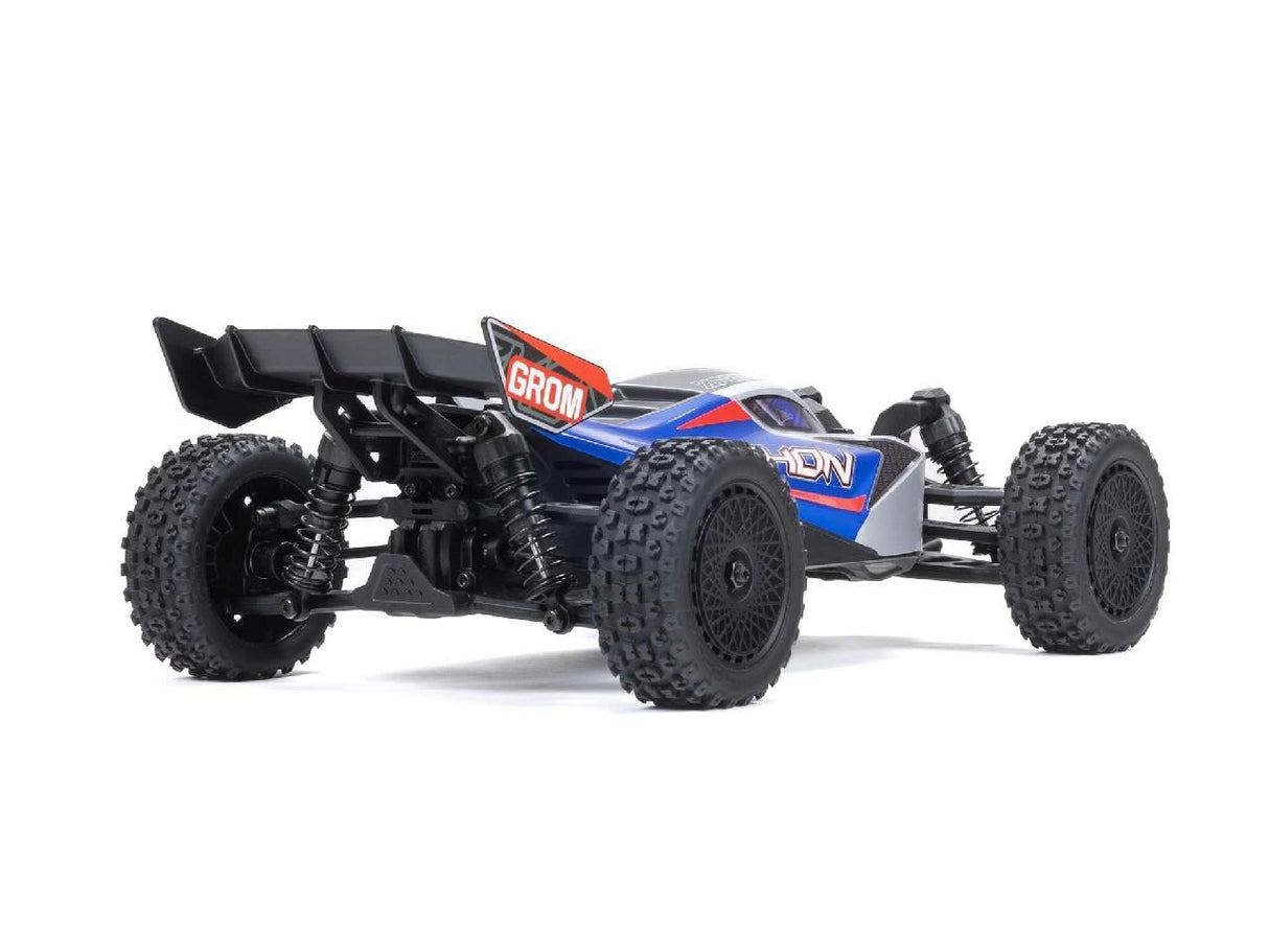 Arrma 1/18 Typhon GROM 4wd Smart RTR w/Lipo Batt/USB Chg Blue/Silv