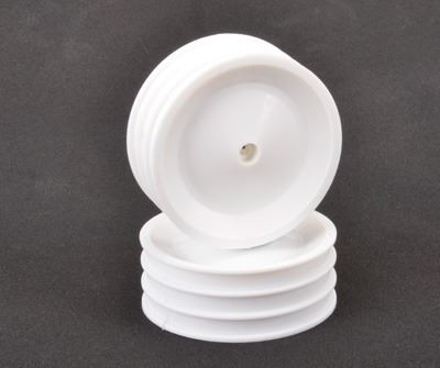 Schumacher White Front Wheels (pr) - CAT XLS