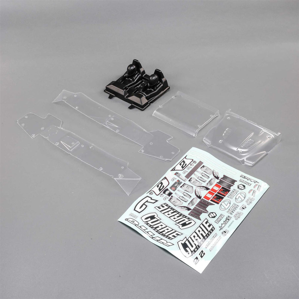 Losi Body/Driver Set, Clear: Hammer Rey