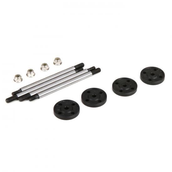 Losi Fr/Rr Shock Shaft & Piston Set: 1:5 4wd DB XL (Losi253005)