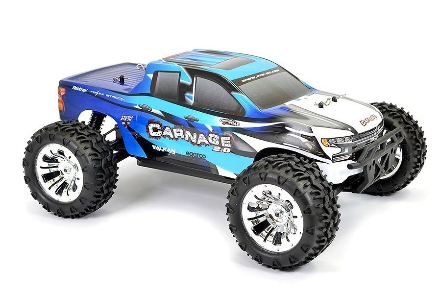 FTX Carnage 2.0 1/10 Brushed Truck 4WD RTR Blue - FTX5537B
