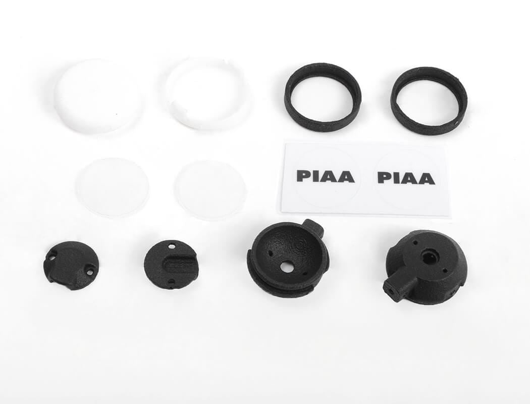 RC4WD OXER METAL FRONT WINCH BUMPER W/LIGHTS FOR JS SCALE 1/10 RANGE ROVER CLASSIC BODY