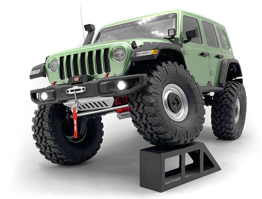 RC4WD OEM WIDE FRONT WINCH BUMPER W/ STEERING GUARD FOR AXIAL 1/10 SCX10 III JEEP (GLADIATOR/WRANGLE