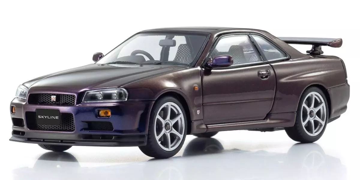 Kyosho 1:43 Nissan Skyline R34 Gt-R V-Spec Midnight Purple Iii