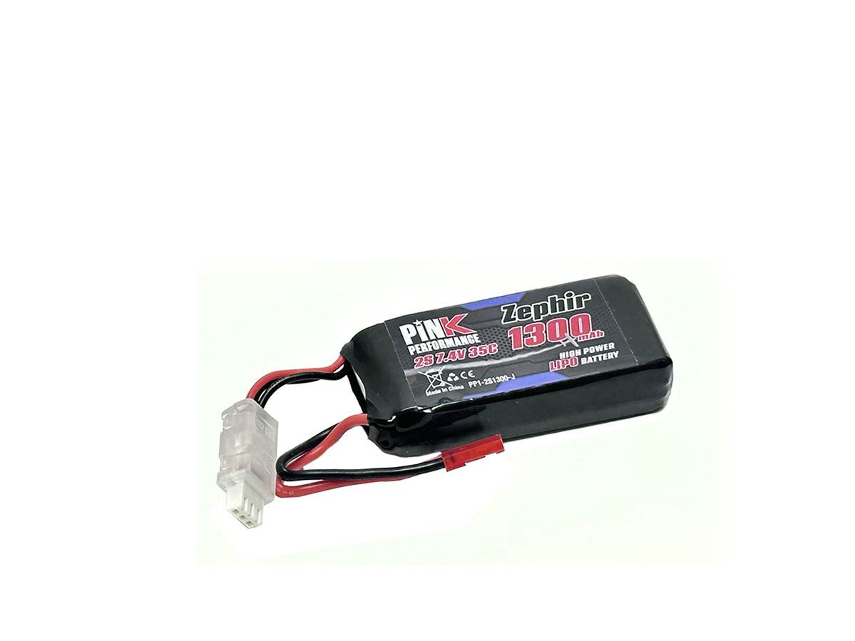 Pink Performance Zephir Lipo 2S 7.4V-1300-35C (Jst) 72X34X15Mm 71G