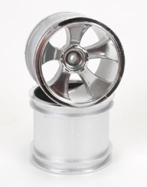 Schumacher Chrome Wheel; 5 Spoke - XTR (pr) (REPLACES U2340)