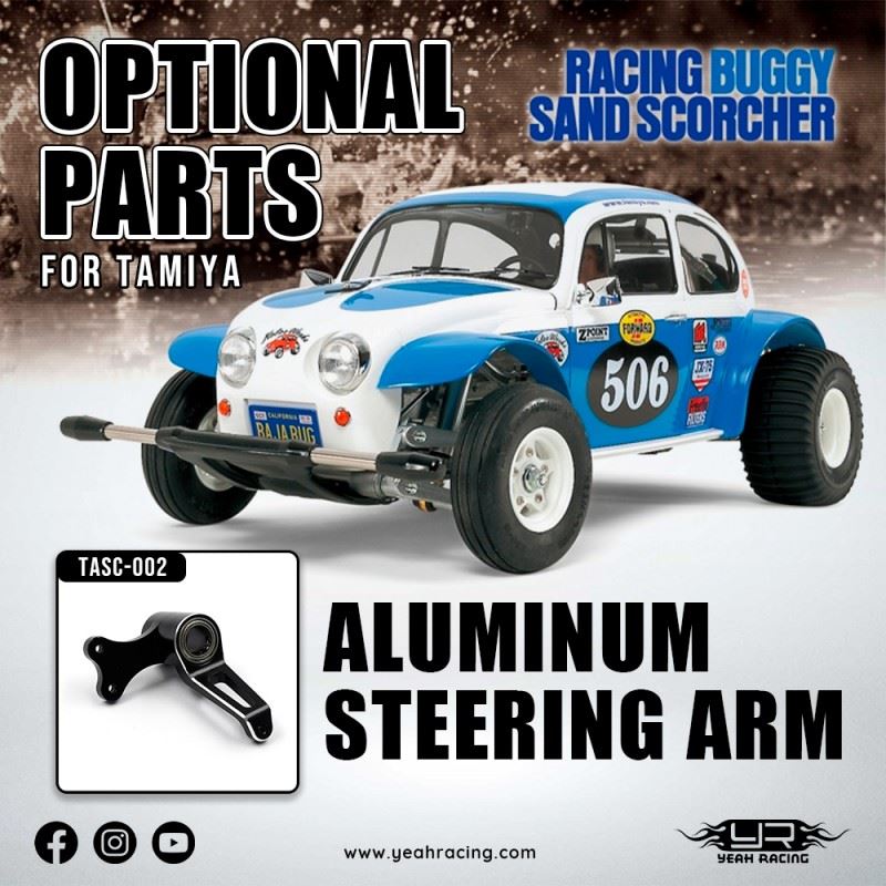 Yeah Racing Aluminum Steering Arm For Tamiya Sand Scorcher