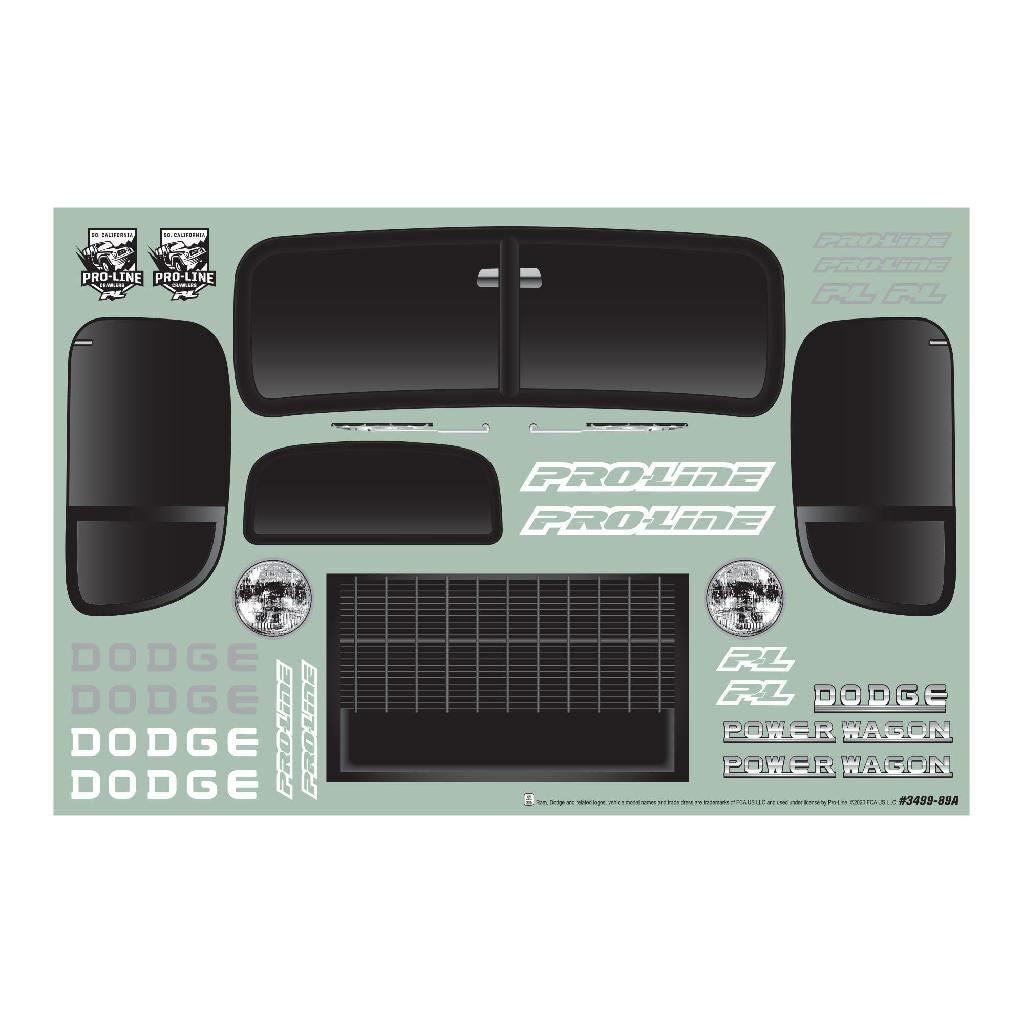 Proline 1/10 1946 Dodge Power Wagon Black Body 12.3In (313mm) Wb Craw