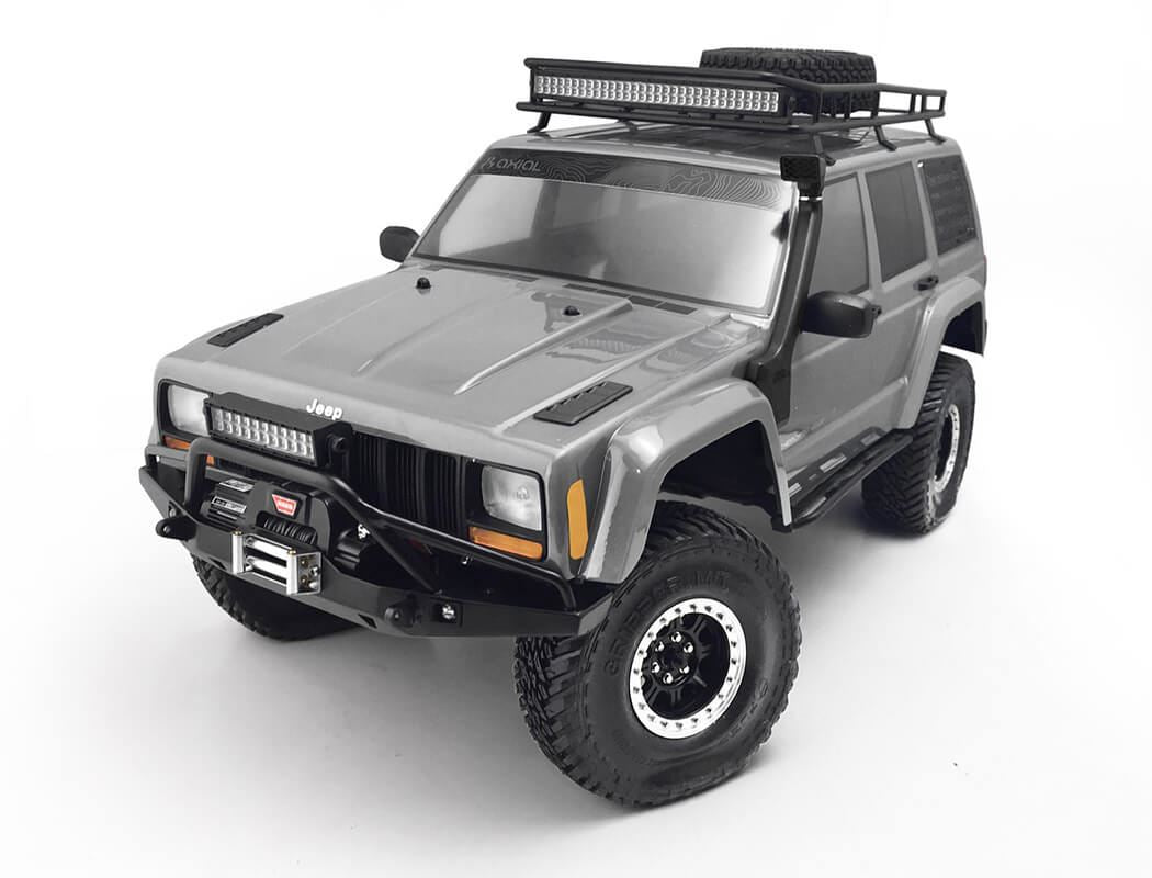 RC4WD KRABS ROOF RACK W/SPARE TYRE MOUNT FOR AXIAL SCX10 II XJ (BLACK)
