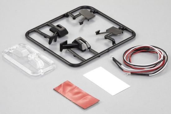 KILLERBODY WING MIRROR TYPE "E" W/LED UNIT SET 1/10 TRUCK