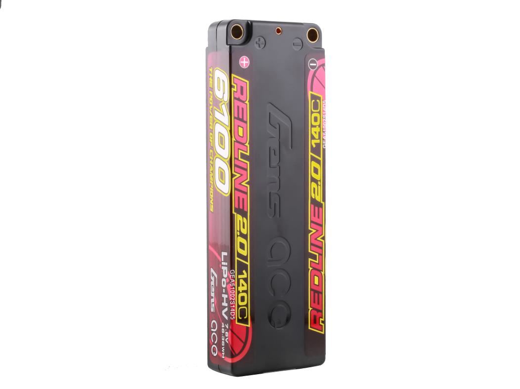 Gens Ace Li-Po HV Car Hard Case 2S1P 7.6V 6100mAh 140C RL2 with 5mm