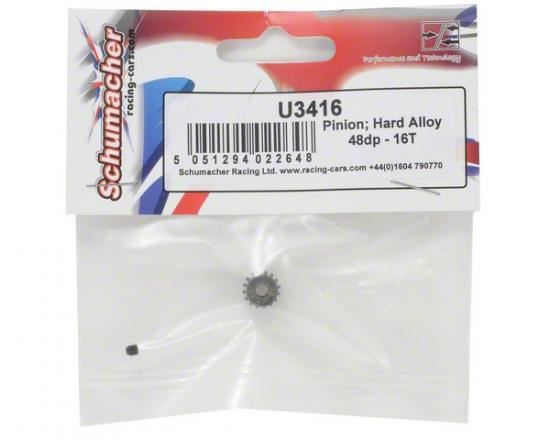 Schumacher Pinion; Hard Alloy 48dp - 16T