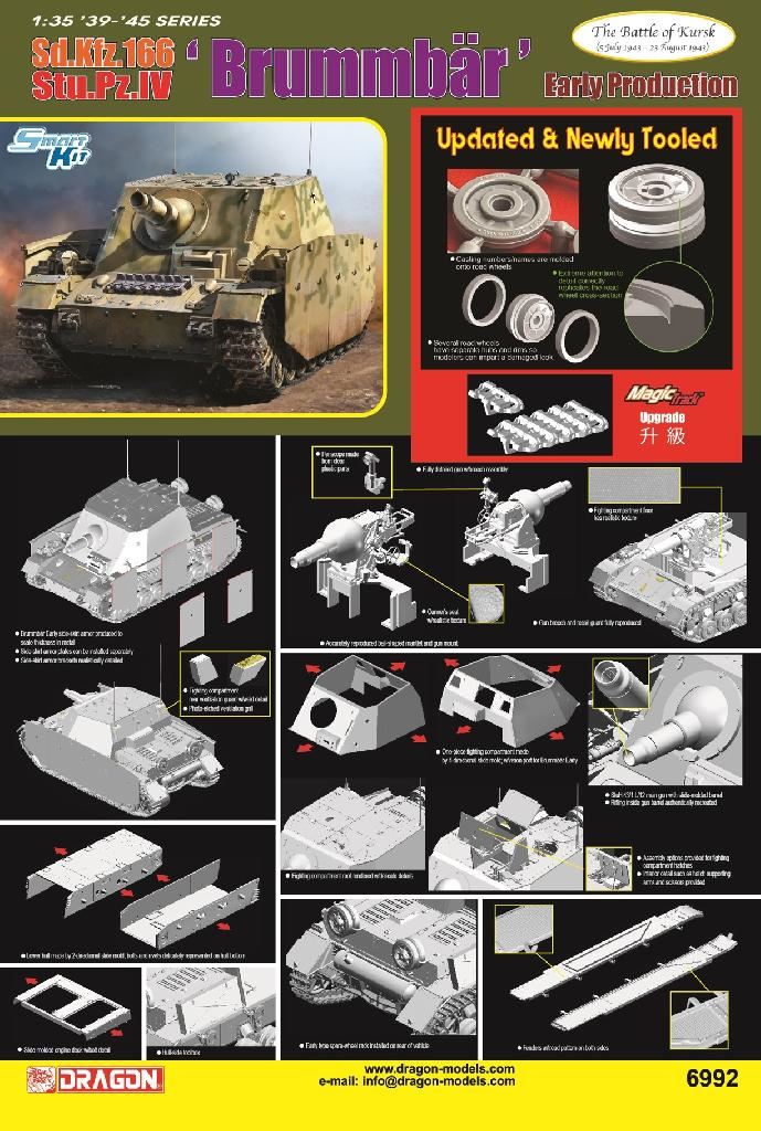 Dragon 1/35 Sd.Kfz.166 Stu.Pz.IV 'Brummbär' Early Production
