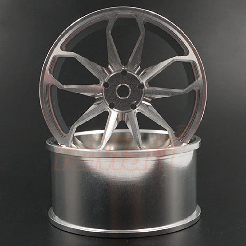 Yeah Racing Spec D Plus Aluminum 7075 10 Spoke +6 Offset Drift Rim 2pcs