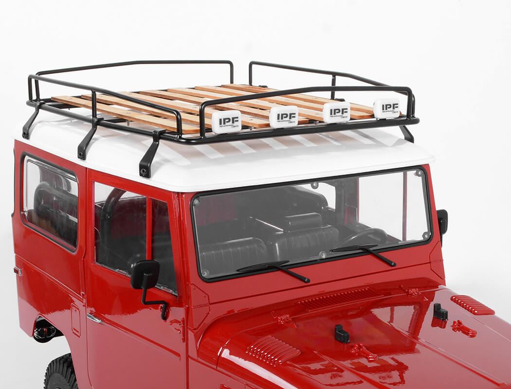 RC4WD WOOD ROOF RACK W/LIGHTS FOR RC4WD CRUISER BODY