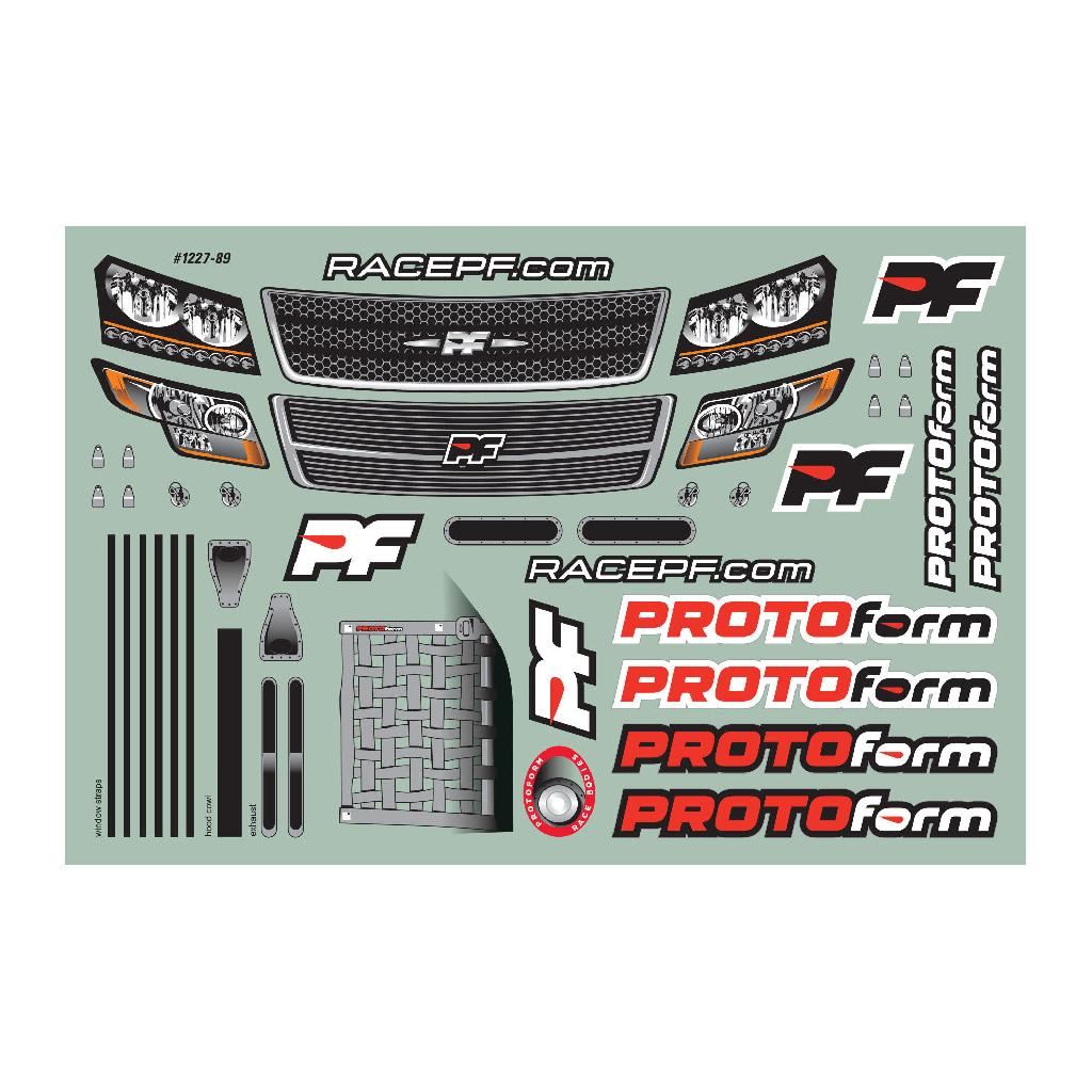 PRM 1/10 ORT Truck Clear Body: Oval