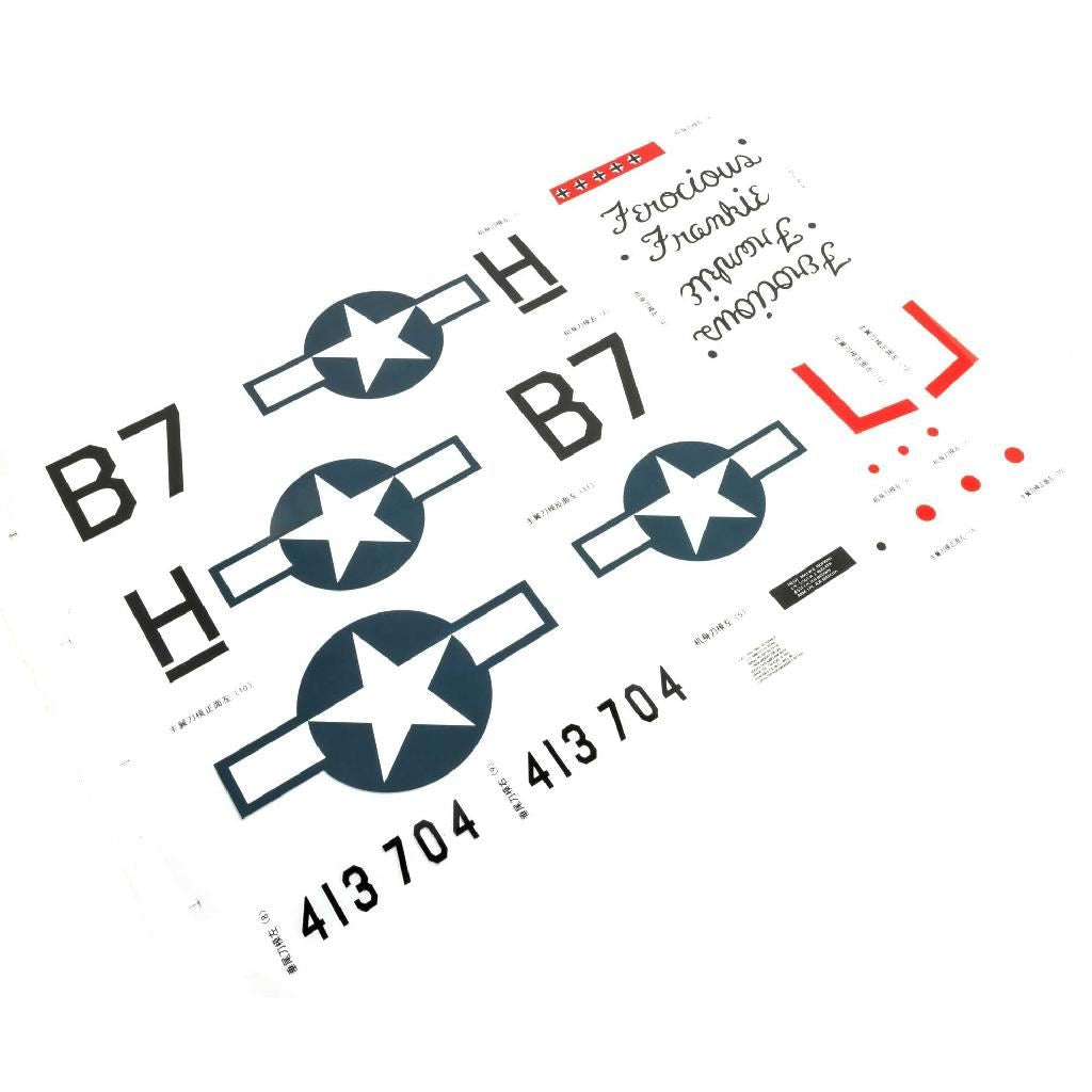 E Flite Decal Sheet: P-51 1.0M