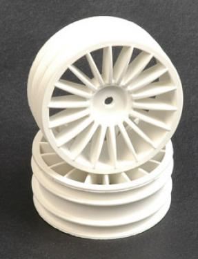 Schumacher Wheel; Front - White 18 Spoke - GTR (pr)