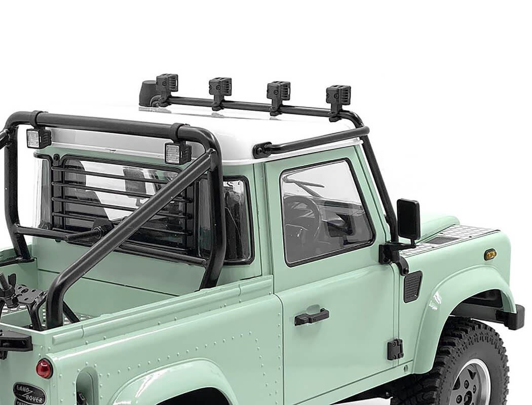 RC4WD FRONT WINDOW ROLL CAGE W/ FLOOD LIGHTS FOR RC4WD GELANDE II 2015 LAND ROVER DEFENDER D90 (PICK